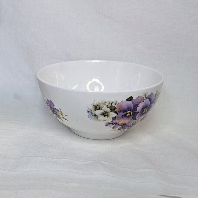 Adderley Ceramics Pansy Creamer & Sugar Bowl