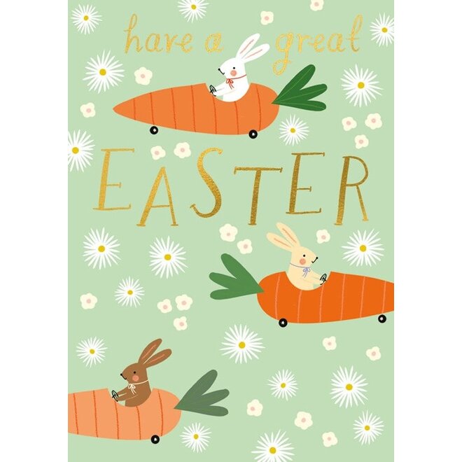 Carrot Cars Easter Card