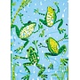 Leaping Frogs Greeting Card