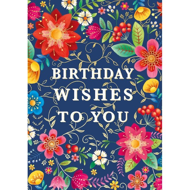 Flowers Birthday Card