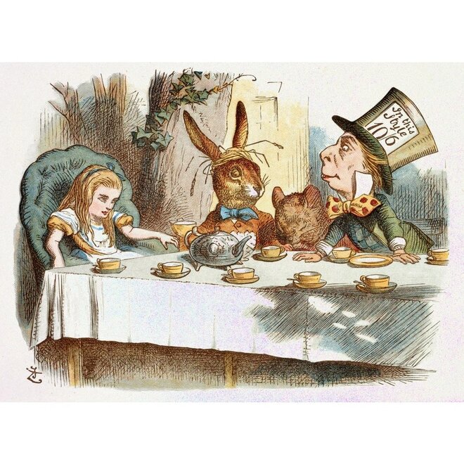 The Mad Hatter's Tea Party Greeting Card