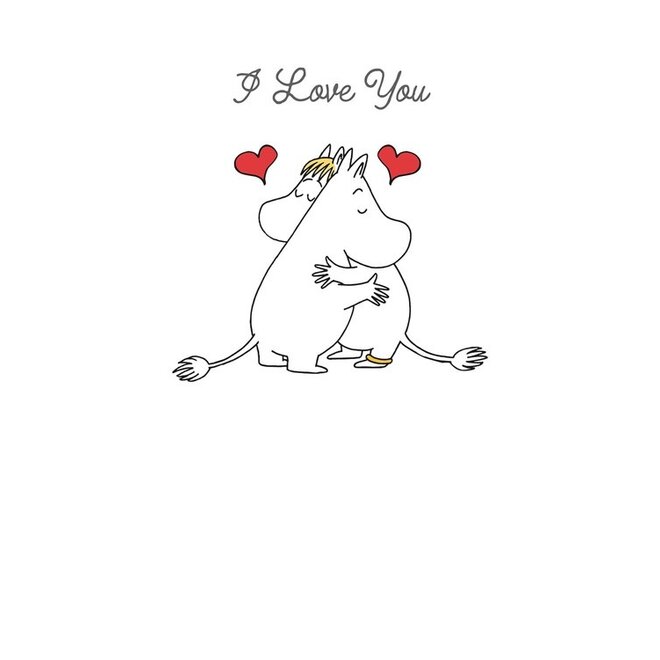 Moomin I Love You Greeting Card