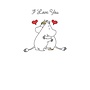Moomin I Love You Greeting Card