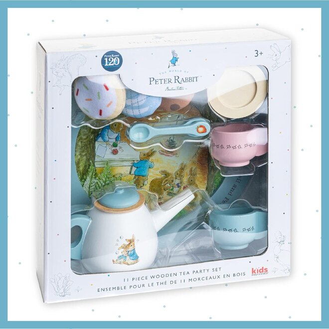 Beatrix Potter Peter Rabbit Wooden Tea Set