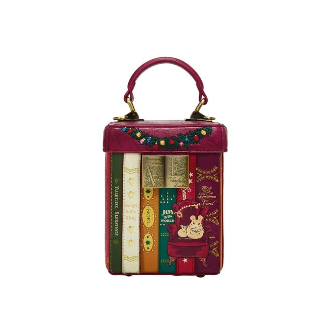 Christmas Library Book Box Bag