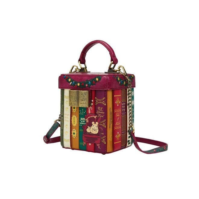 Christmas Library Book Box Bag