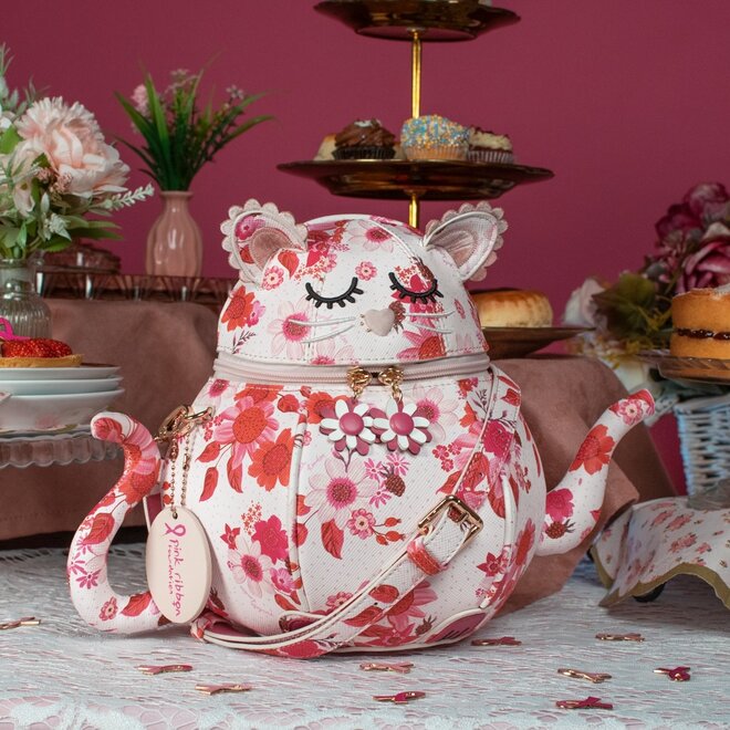 Perfectly Pink Afternoon Tea Bus Kitty Teapot