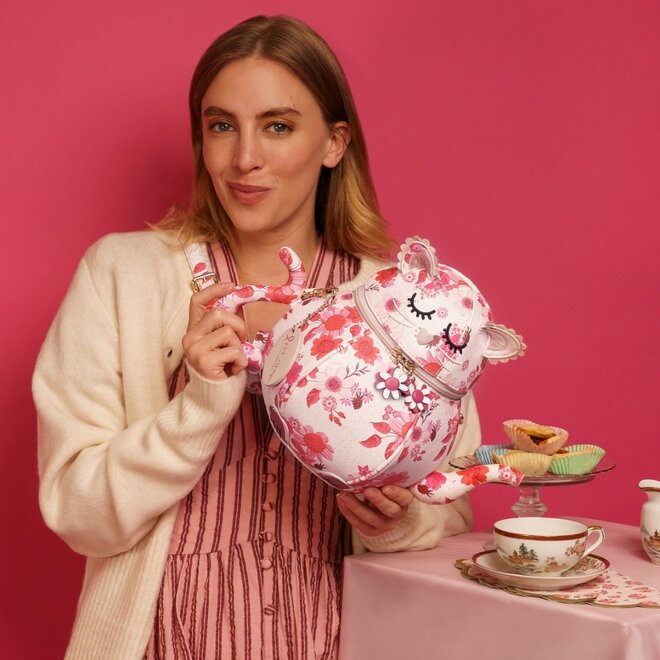 Perfectly Pink Afternoon Tea Bus Kitty Teapot