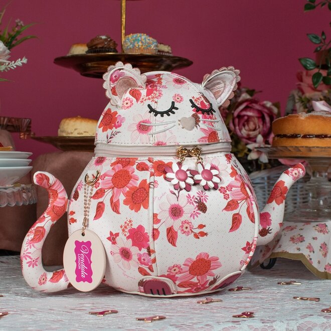 Perfectly Pink Afternoon Tea Bus Kitty Teapot