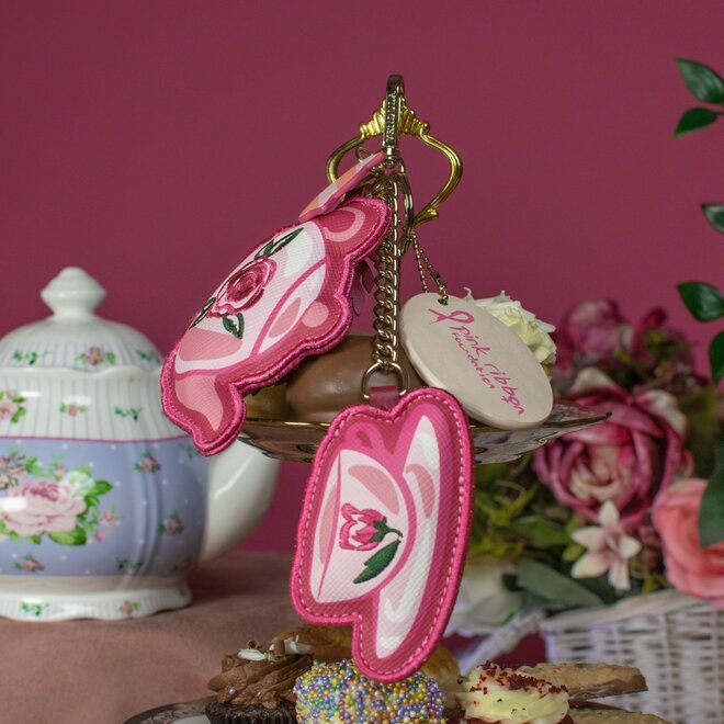 Perfectly Pink Afternoon Tea Bus Key Charm