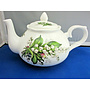 Adderley Ceramics Lily of The Valley Amber Teapot