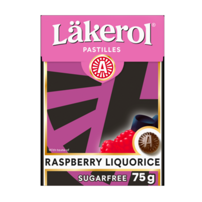 Läkerol Raspberry Licorice 75g