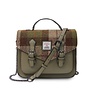 Harris Tweed Chestnut Tartan Medium Calton Satchel