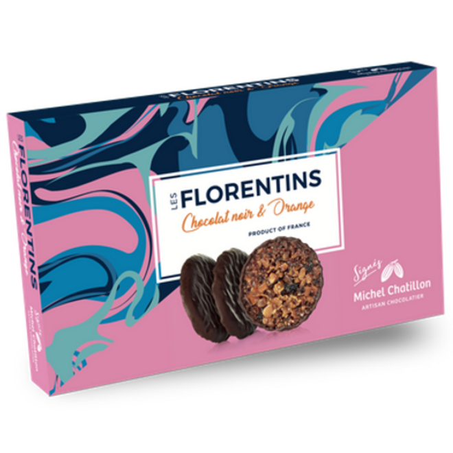 Les Florentins Dark Chocolate & Orange Florentines