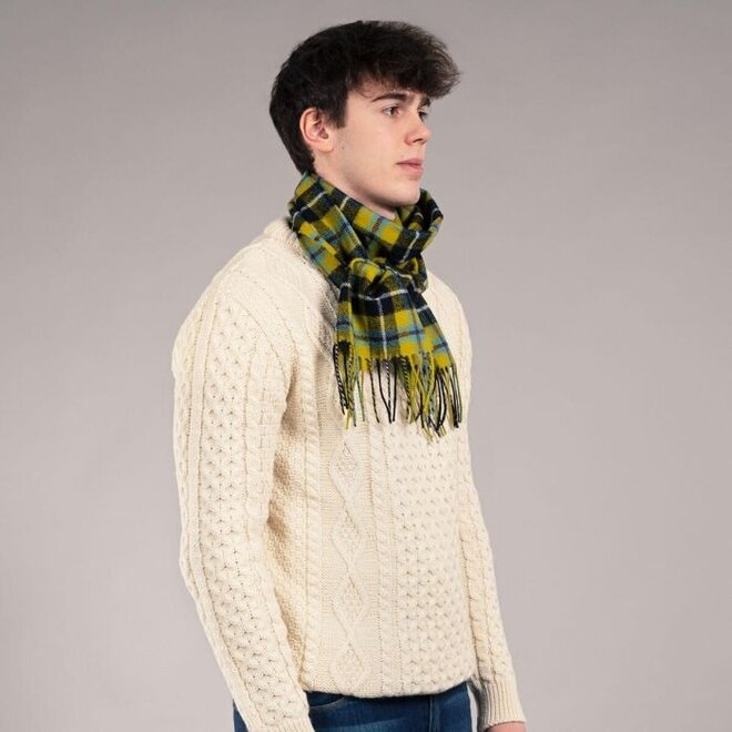 Bowhill Cornish National Tartan Lambswool Scarf