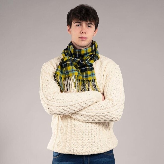 Bowhill Cornish National Tartan Lambswool Scarf