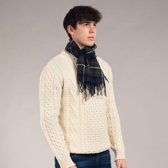 Bowhill Ferguson Modern Tartan Lambswool Scarf