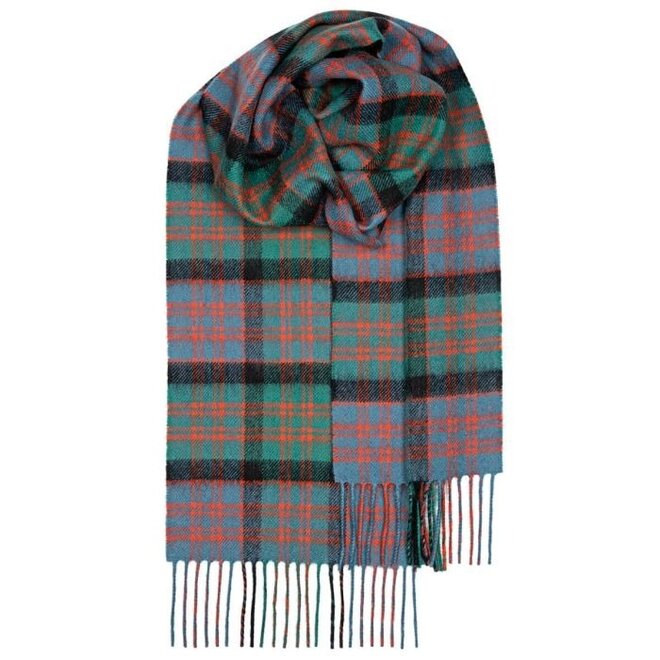 Bowhill Macdonald Clan Ancient Tartan Lambswool Scarf