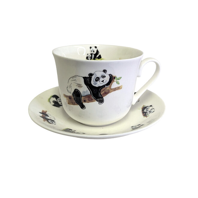 Panda Breakfast Cup & Saucer