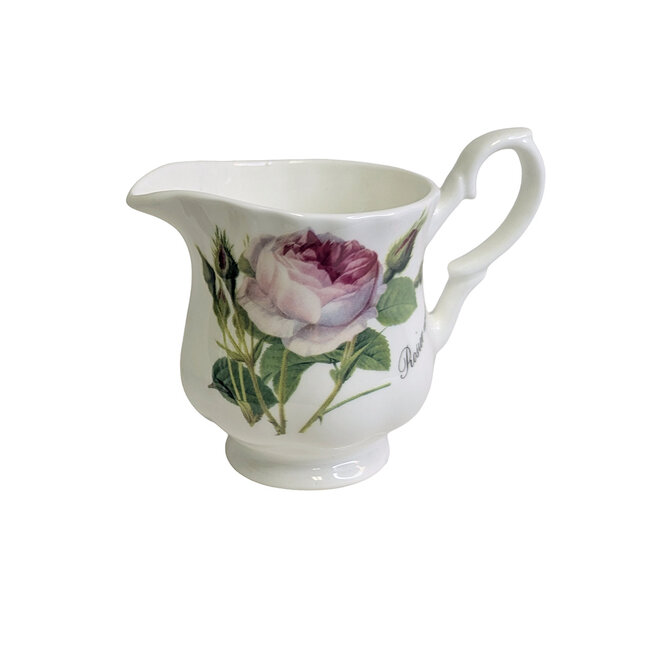 Redoute Rose Sugar Bowl & Creamer