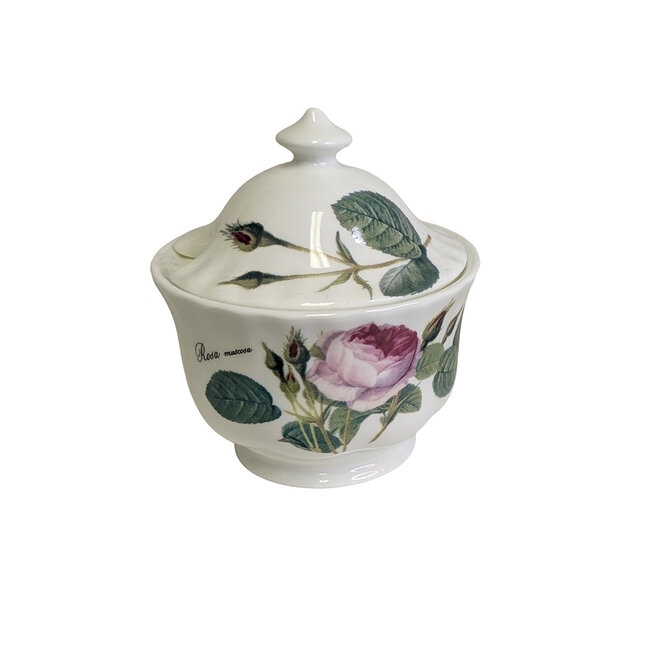 Redoute Rose Sugar Bowl & Creamer