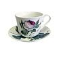 Redoute Rose Teacup & Saucer