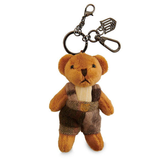 Harris Tweed Chestnut Tartan Teddy Bear Keyring