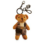 Harris Tweed Chestnut Tartan Teddy Bear Keyring