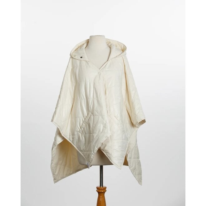 Puffer Rain Jacket (Ivory)