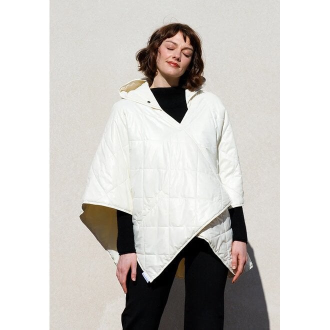 Puffer Rain Jacket (Ivory)