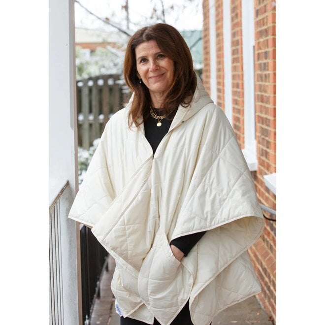 Puffer Rain Jacket (Ivory)