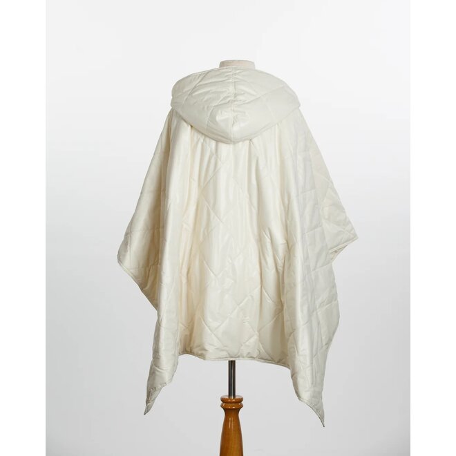 Puffer Rain Jacket (Ivory)