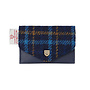 Harris Tweed Navy Tartan Card Wallet