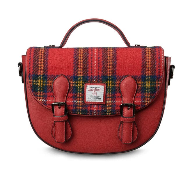 Harris Tweed Royal Stewart Tartan Medium Cobble Satchel