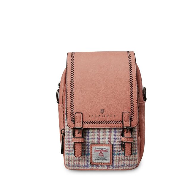 Harris Tweed Purple & Pink Dogtooth Baby Jura Crossbody