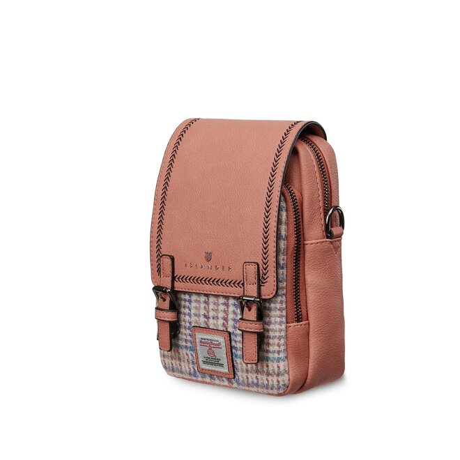 Harris Tweed Purple & Pink Dogtooth Baby Jura Crossbody