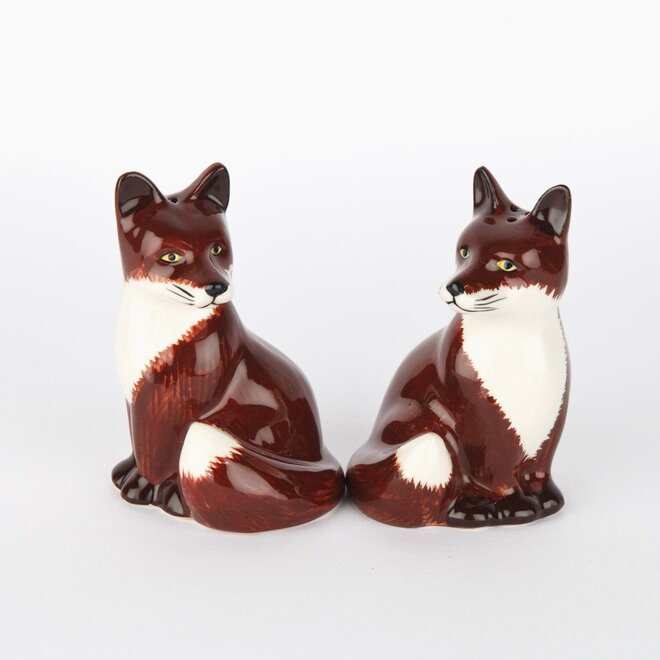 Quail Fox Salt and Pepper Shakers