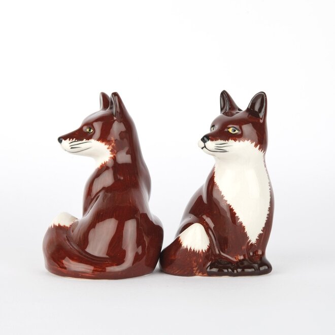 Quail Fox Salt and Pepper Shakers