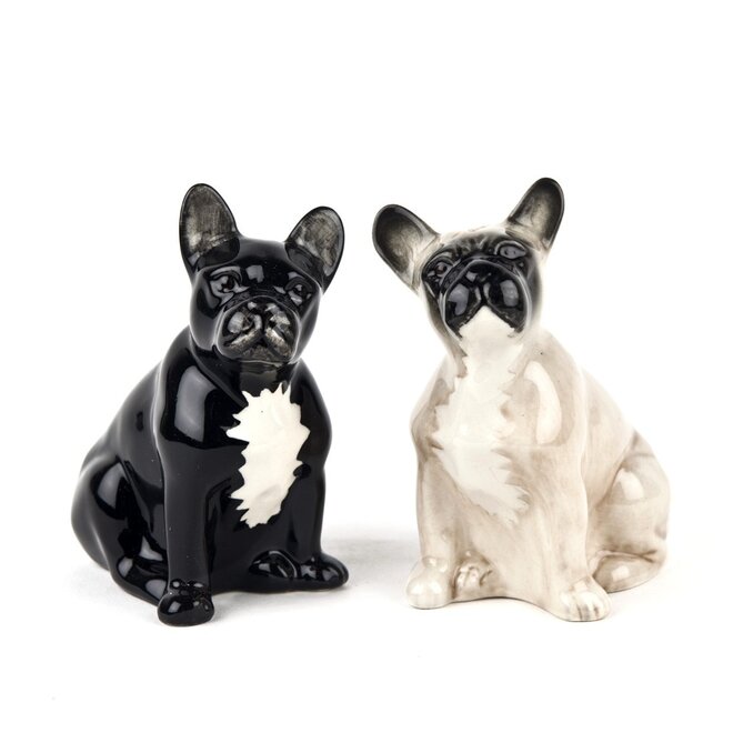Quail French Bulldog Salt & Pepper Shakers