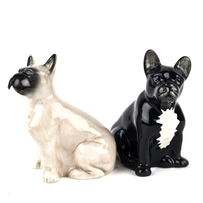 Quail French Bulldog Salt & Pepper Shakers