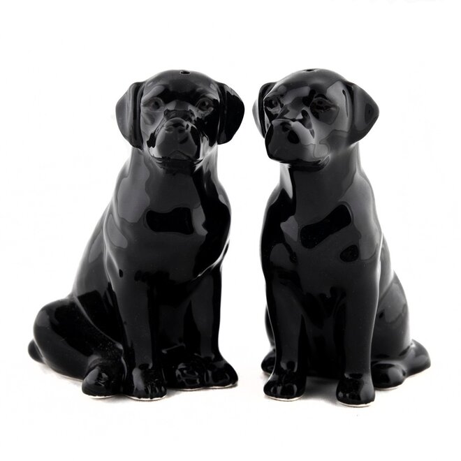 Quail Black Labrador Salt & Pepper Shakers