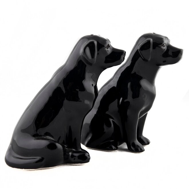 Quail Black Labrador Salt and Pepper Shakers