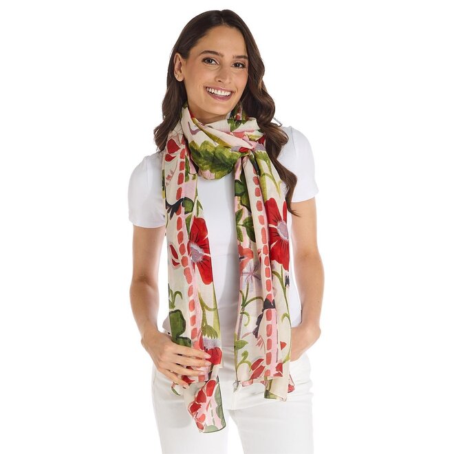 Red Poppy Scarf