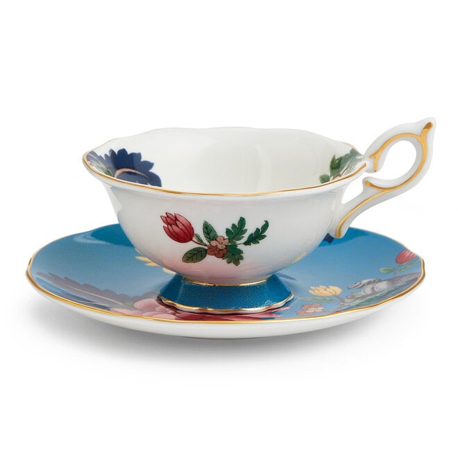 Wonderlust Sapphire Garden Teacup & Saucer