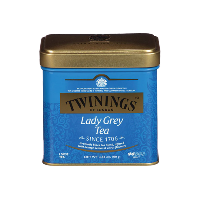Twinings Lady Grey Loose Tin 100g