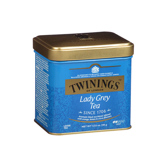 Twinings Lady Grey Loose Tin 100g