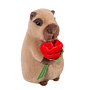 Valentine Capybara with Rose