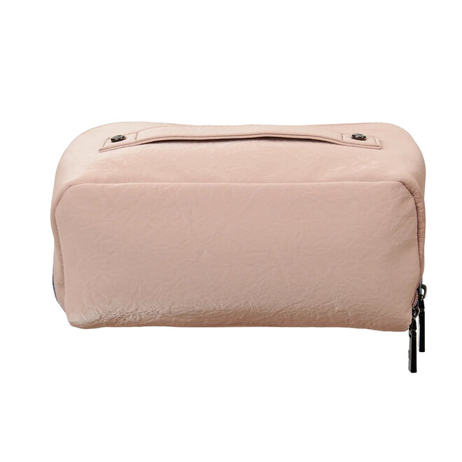 Harris Tweed Pink & Blue Tartan Toiletry Bag