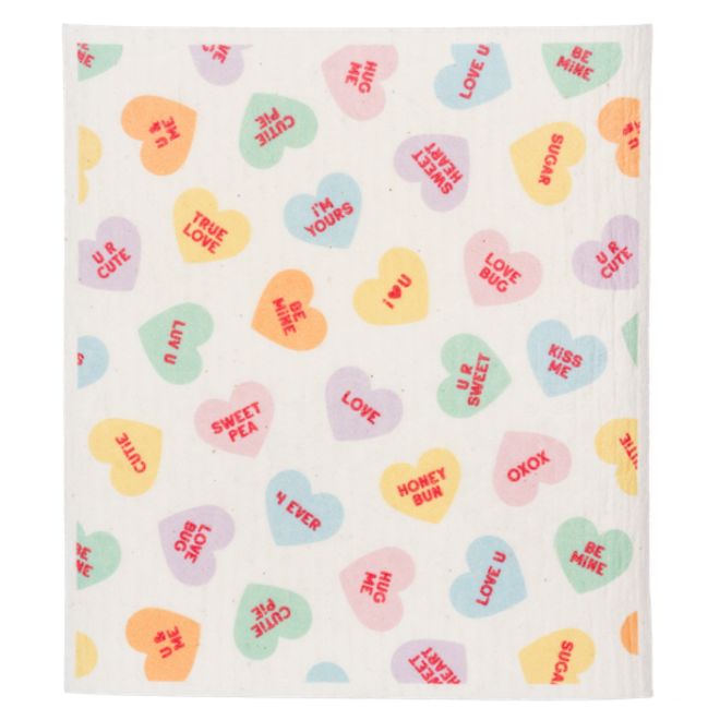 Swedish Dishcloth (Candy Hearts)