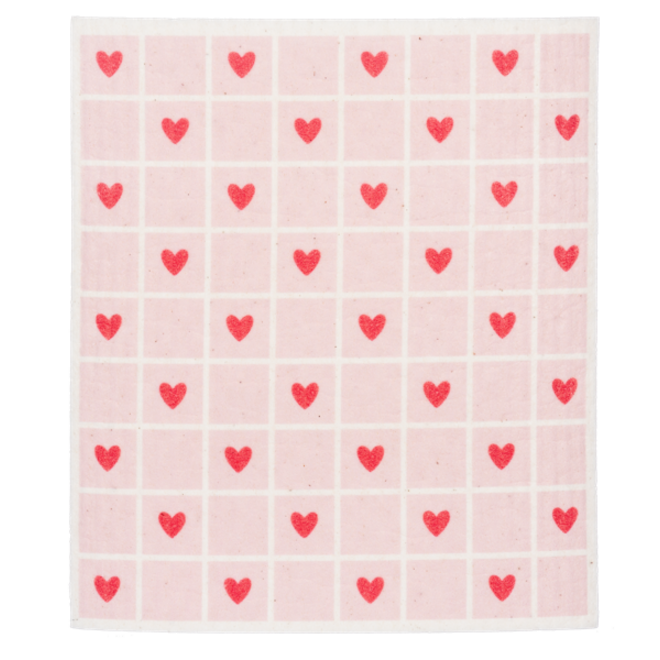 Swedish Dish Cloth (Heart Check)